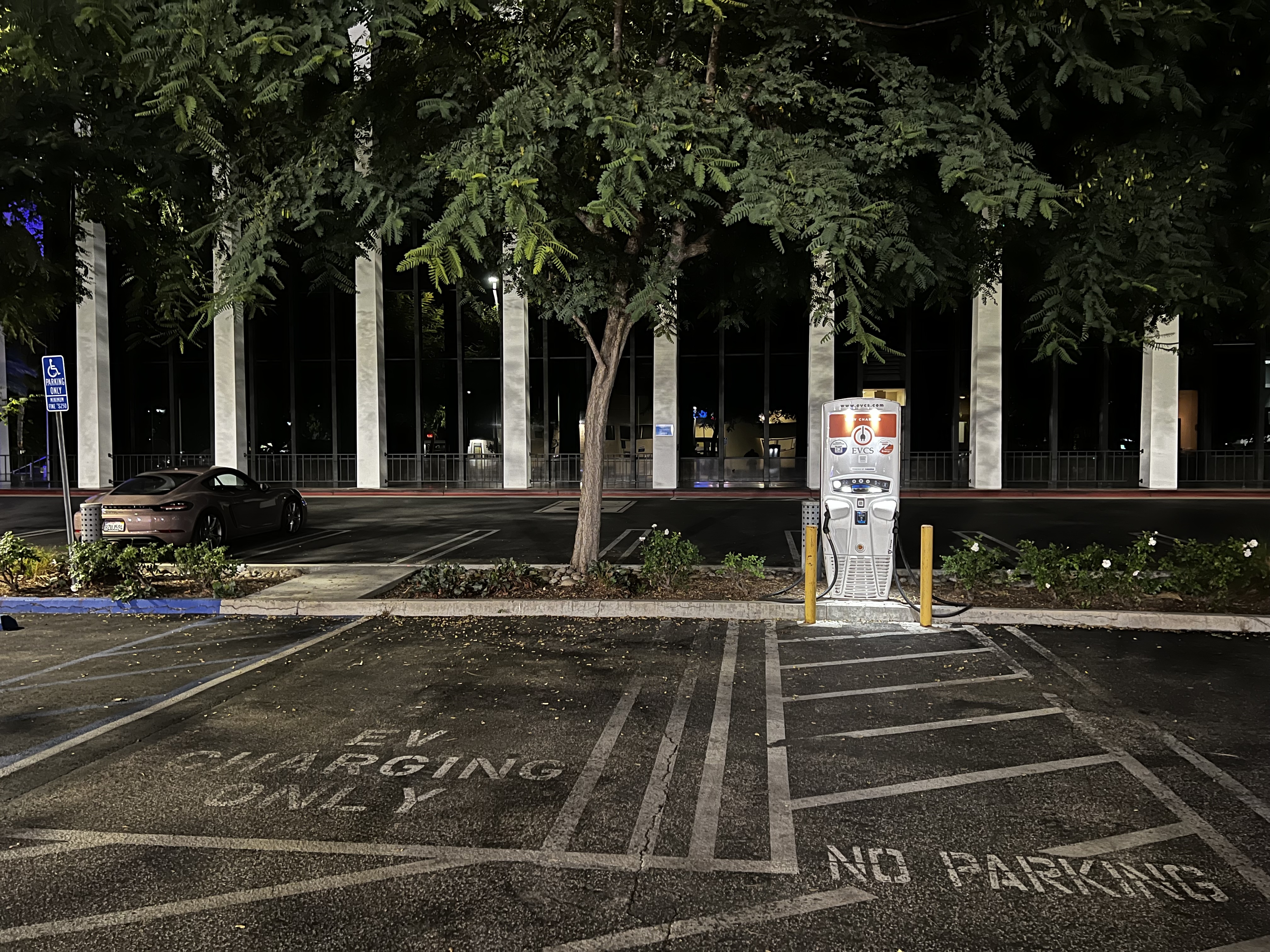 EV charging station at US Bank Laguna Hills