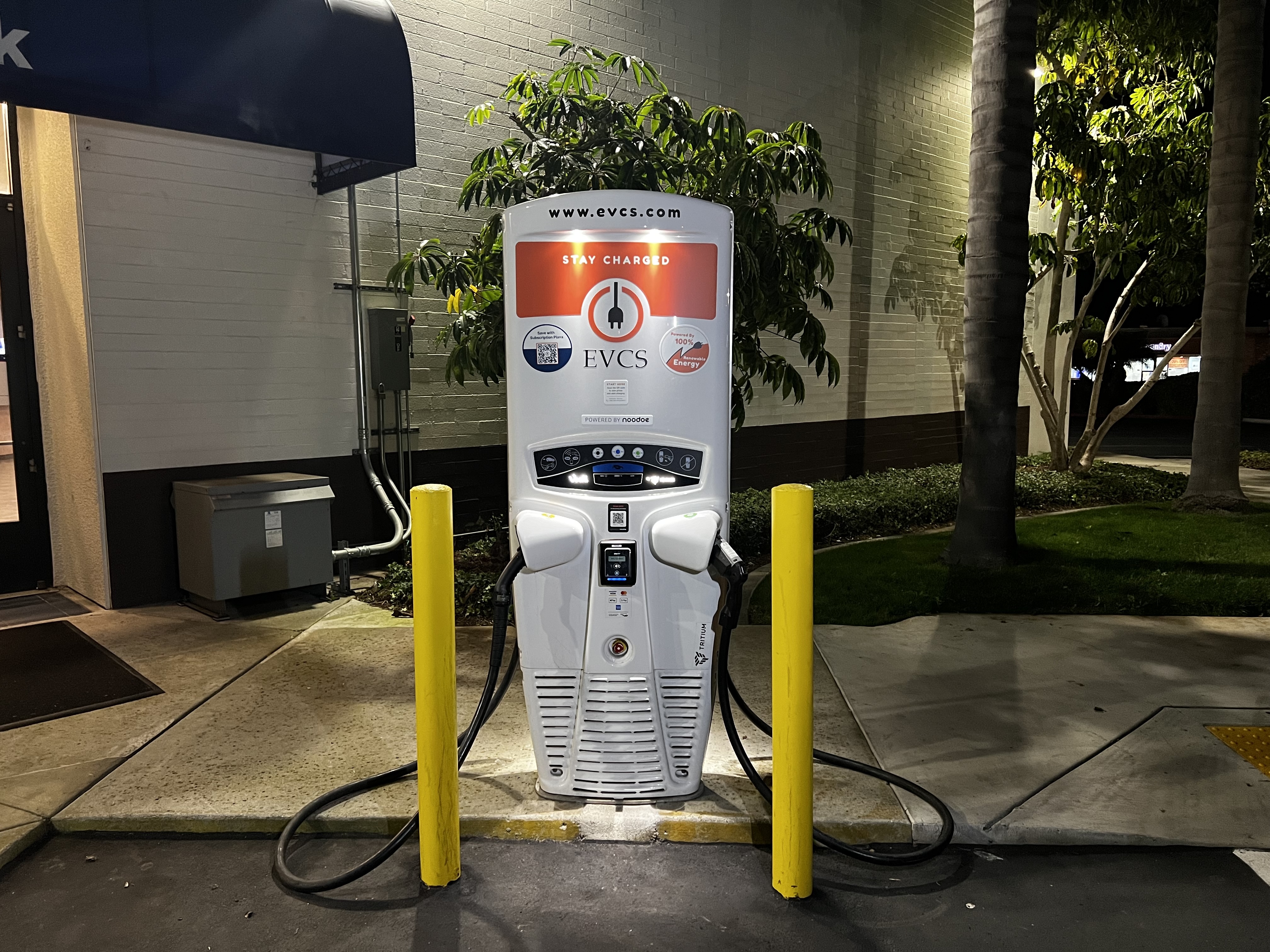 EV charging station at US Bank Oceanside