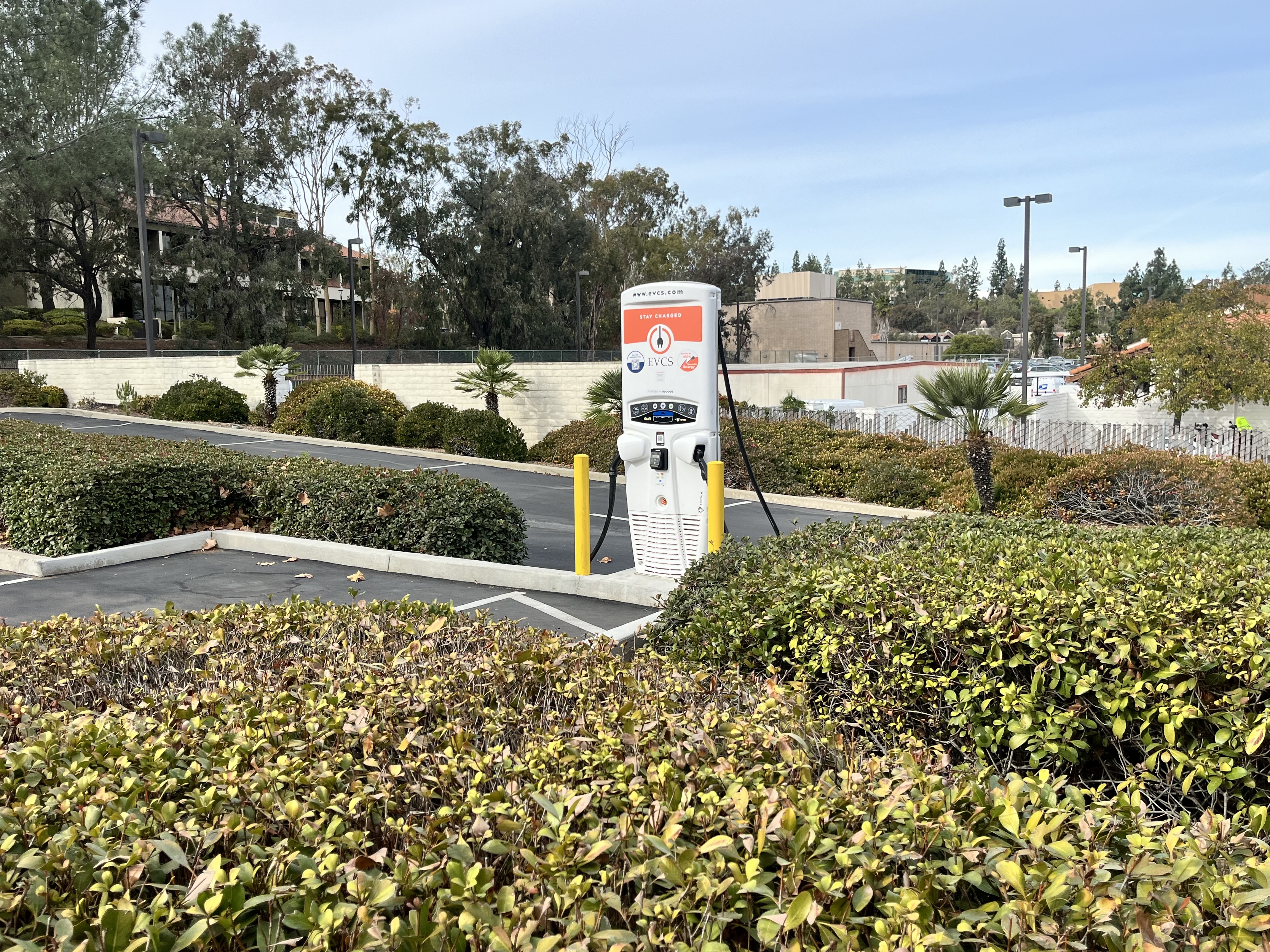 EV charging station at US Bank San Diego