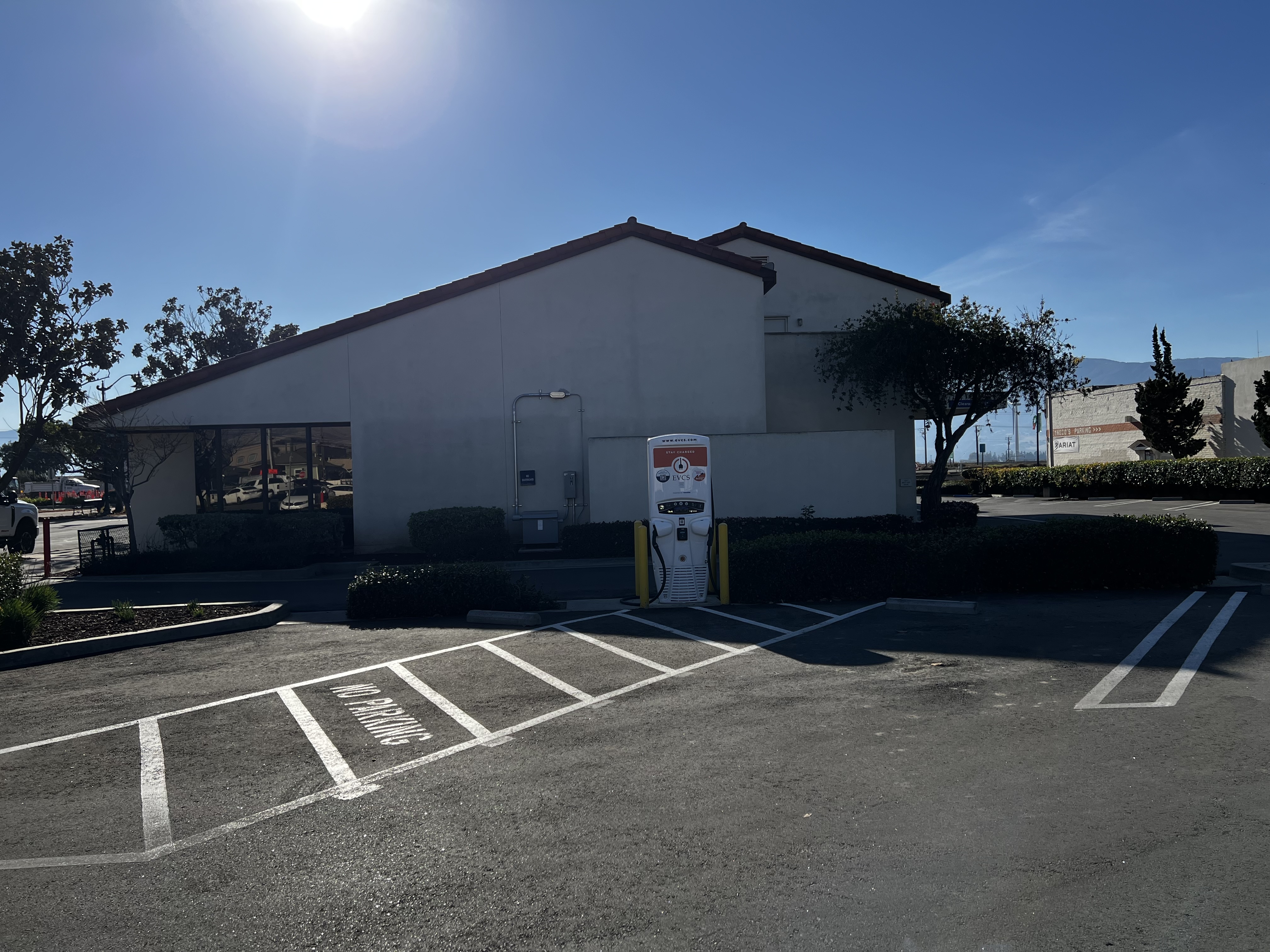 EV charging station at US Bank Soledad