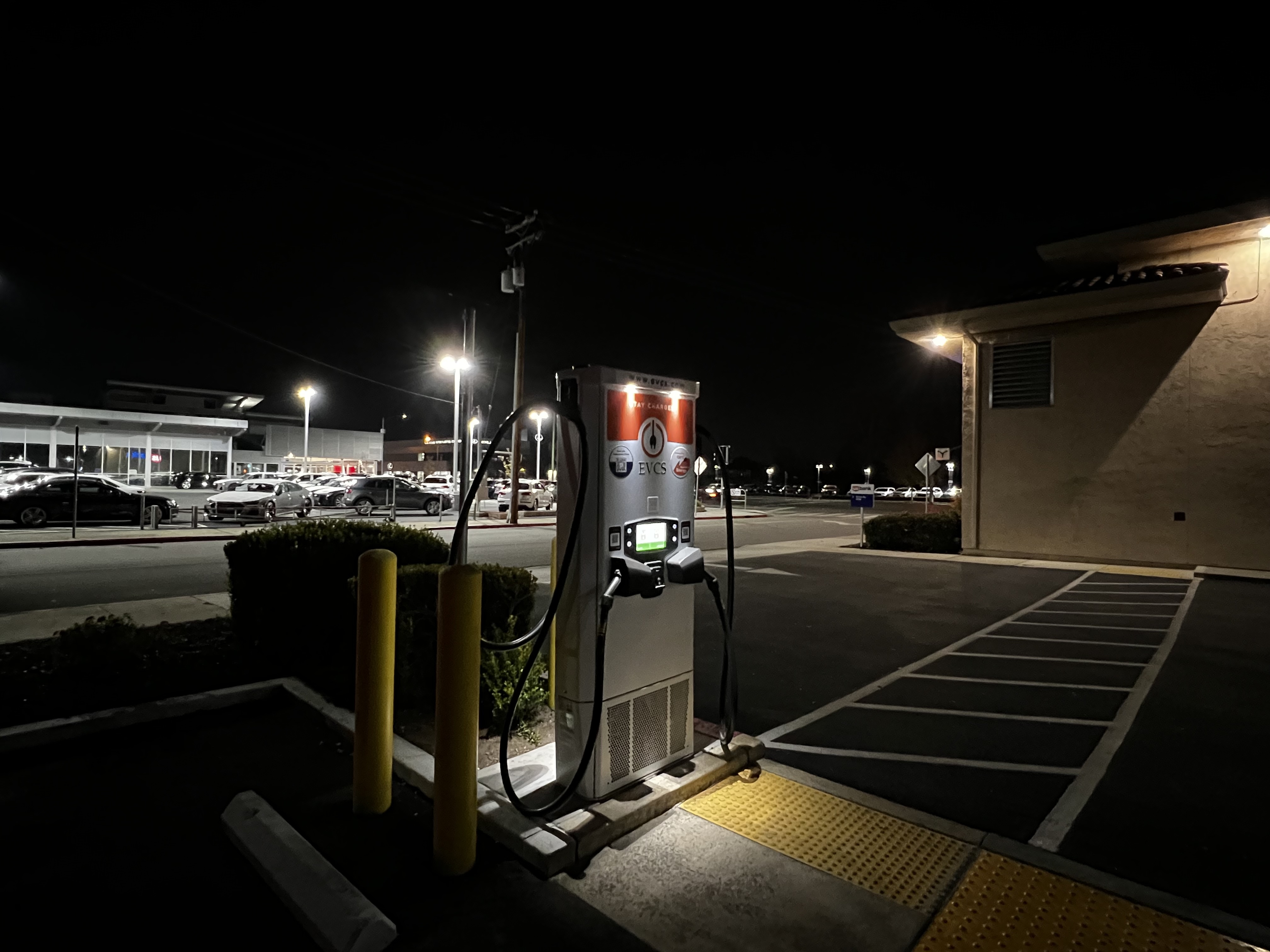 EV charging station at US Bank Stevens Creek Blvd San Jose