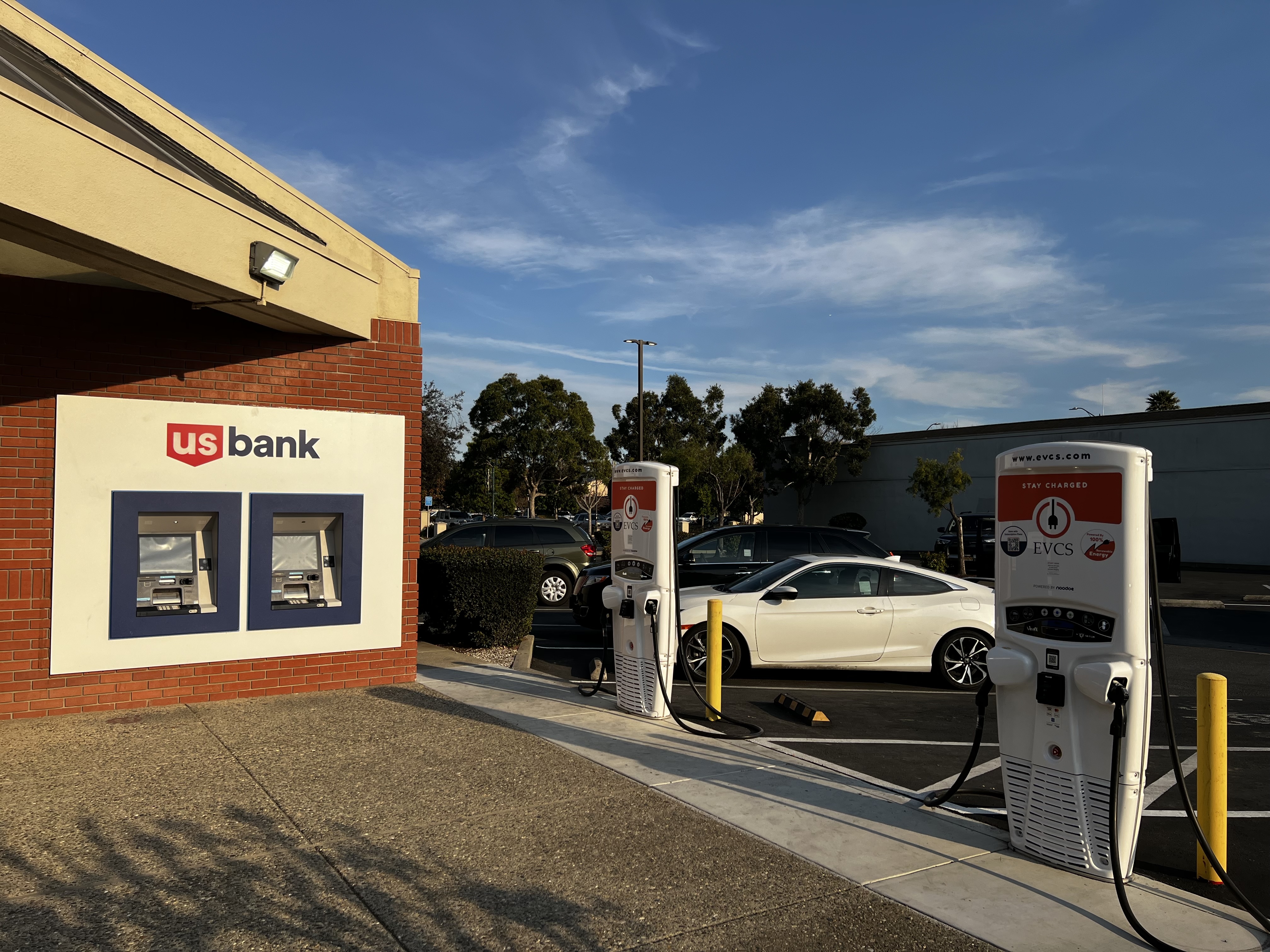 EV charging station at US Bank Watsonville