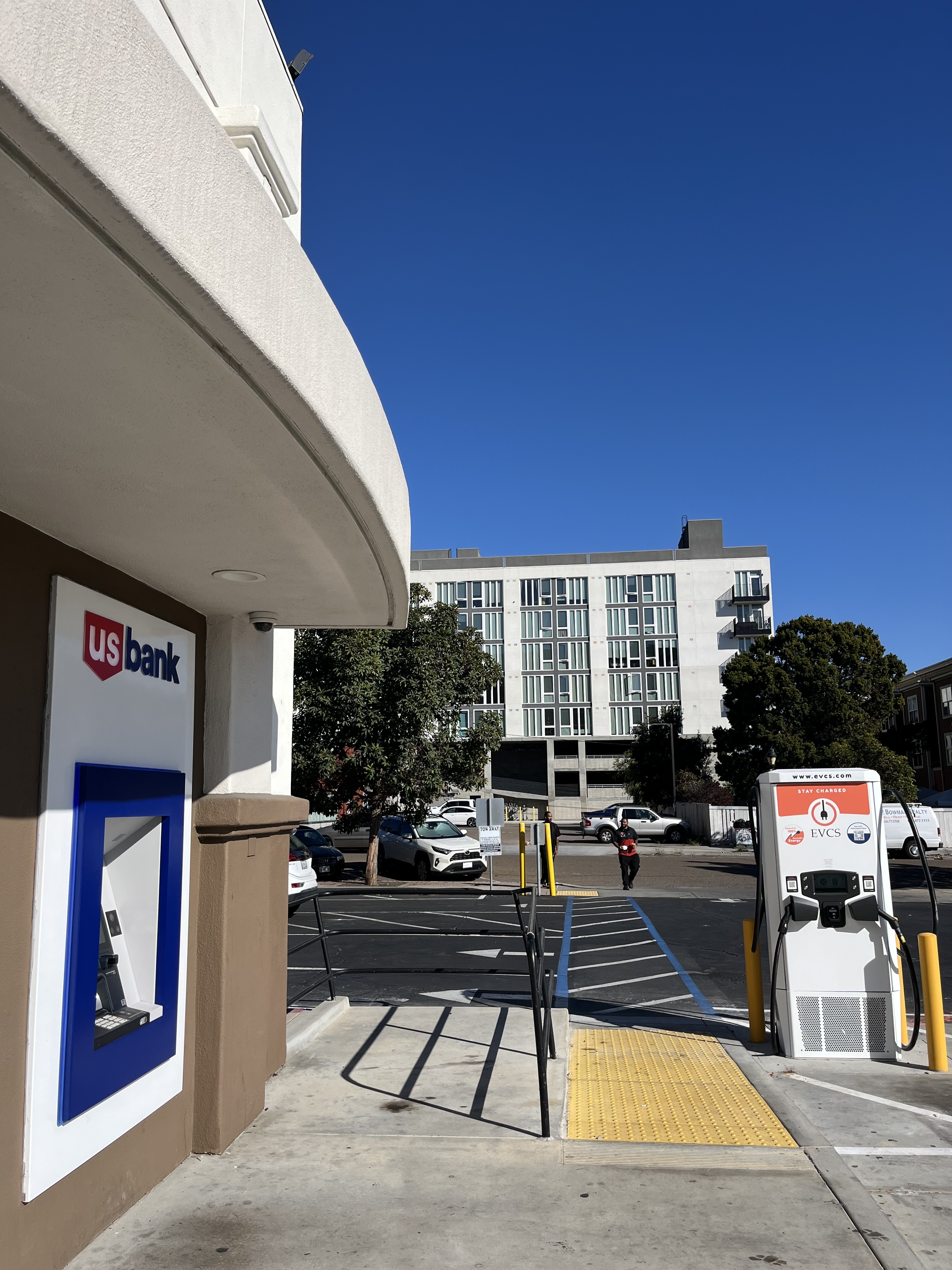 EV charging station at US Bank National City