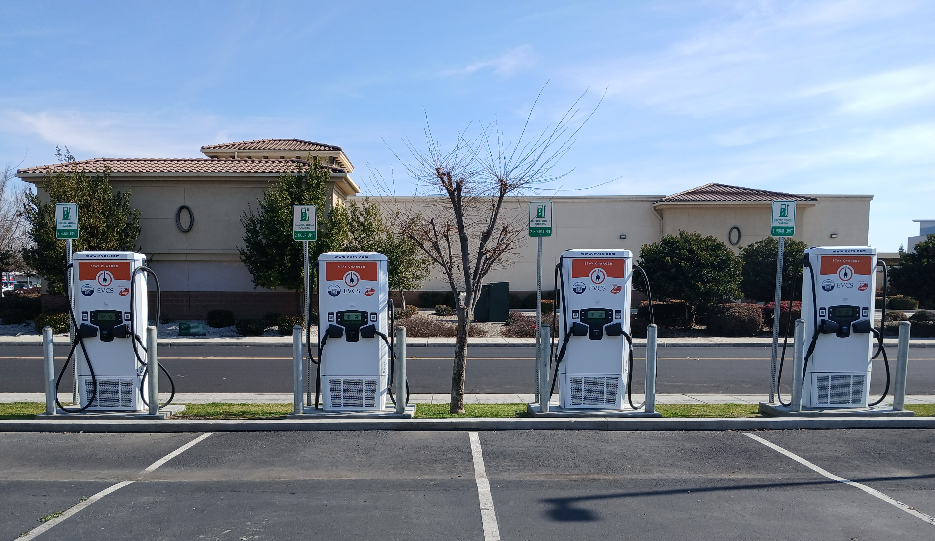 EV charging station at Holiday Inn Express Clovis