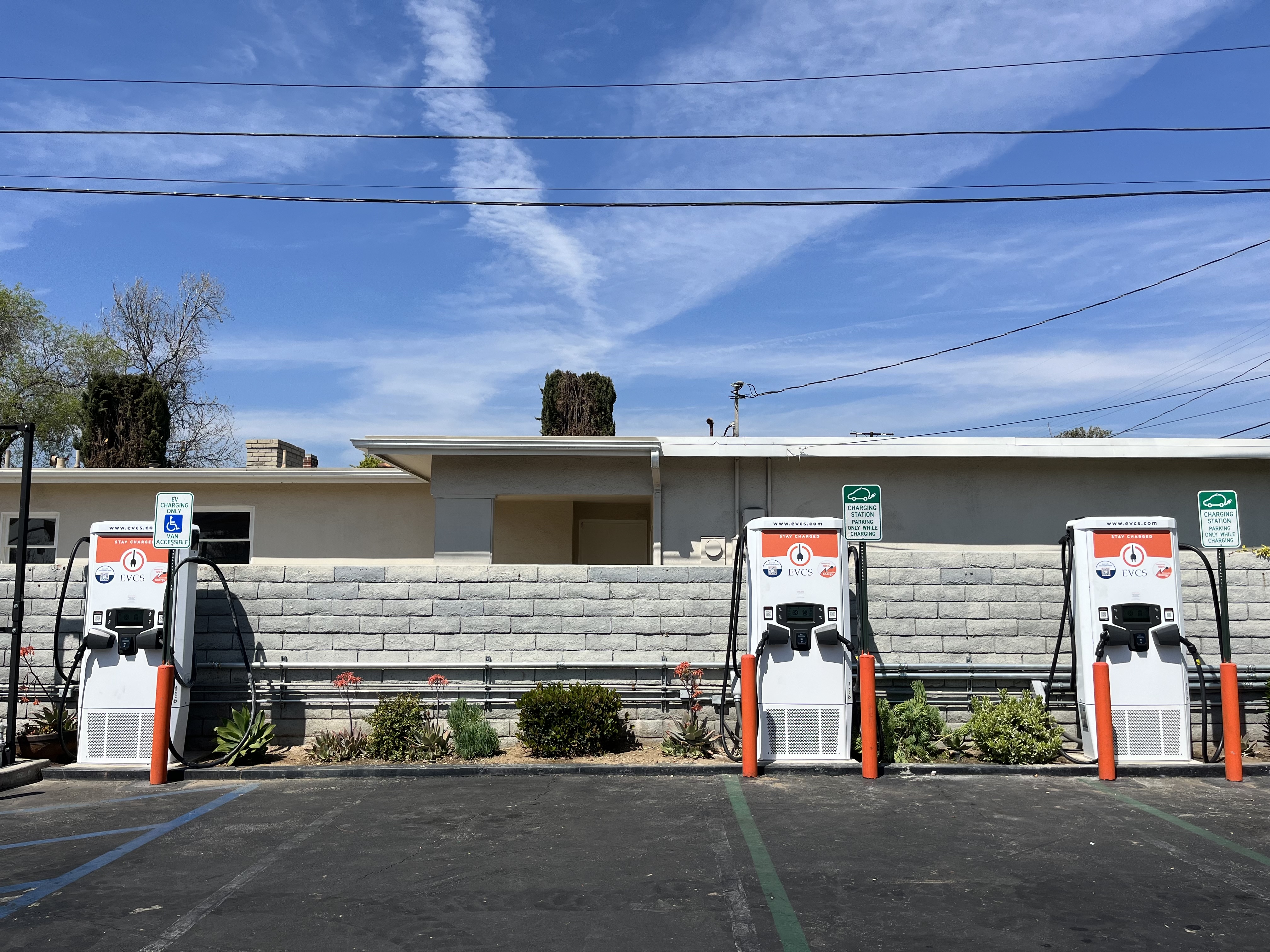 EV charging station at 76 Gas Station San Gabriel