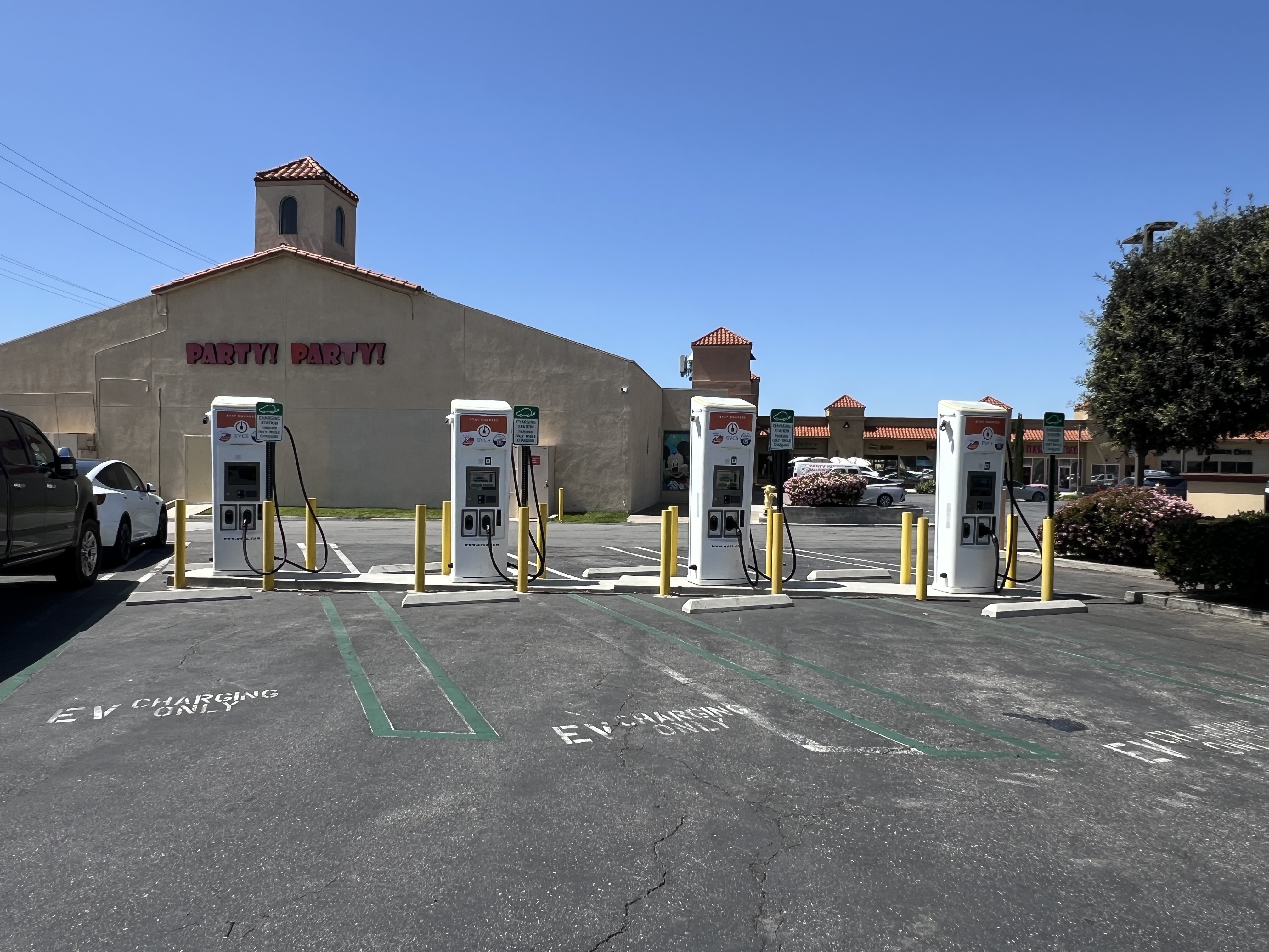 EV charging station at Anaheim Hills Village Center