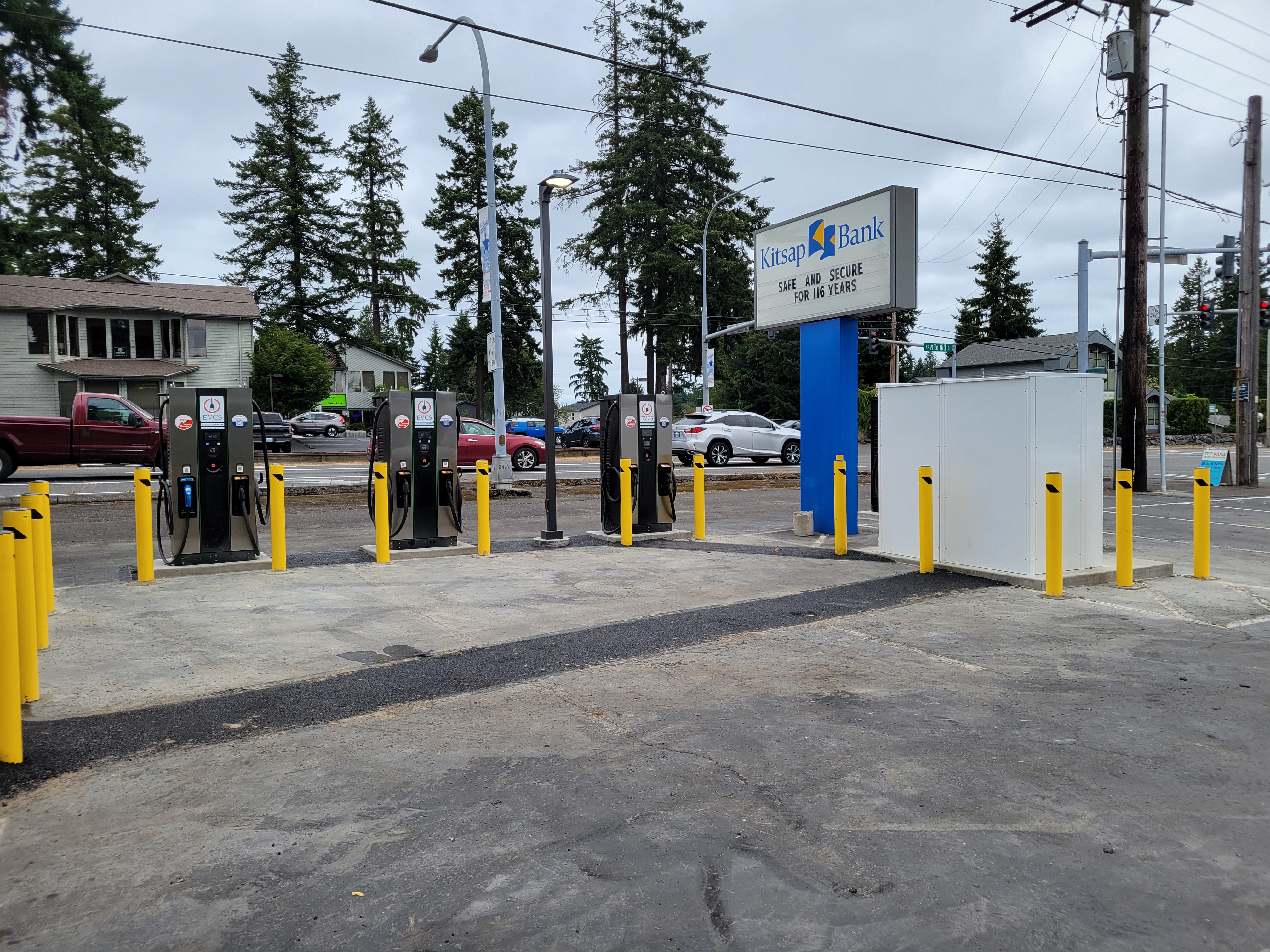 EV charging station at Kitsap Bank - 1700 Village Lane