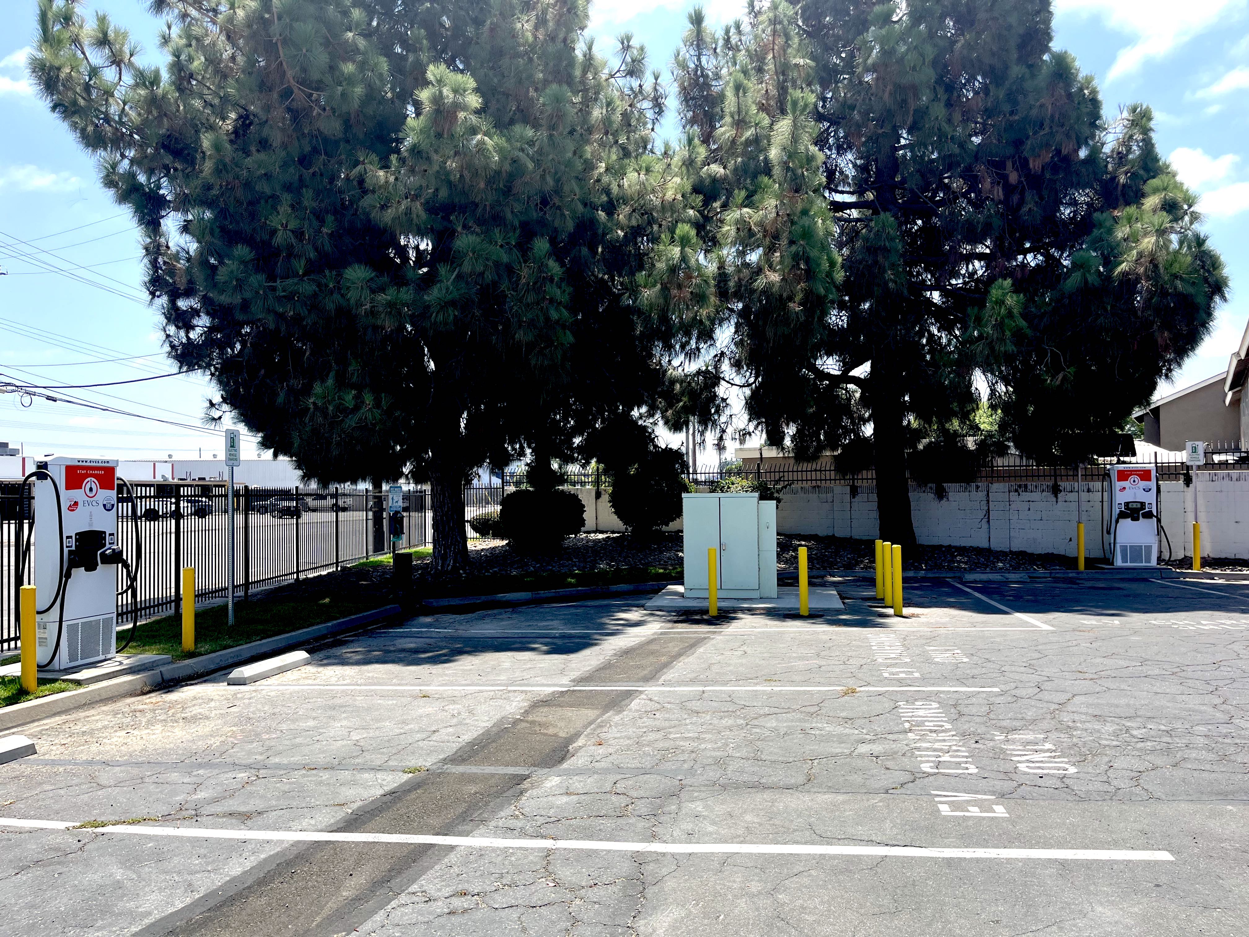 EV charging station at Motel 6 Stanton