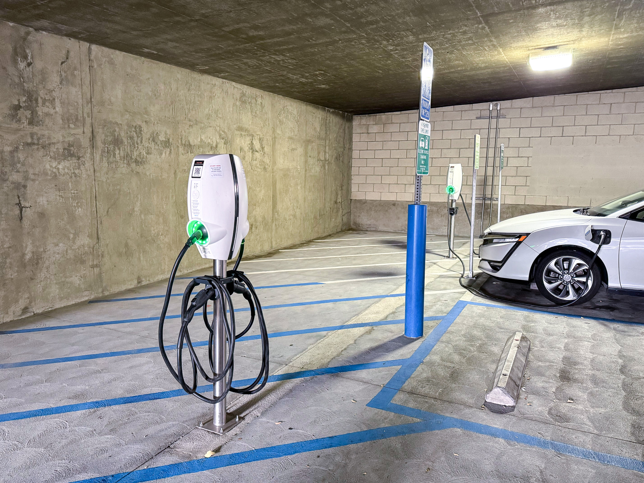 EV charging station at Mosaic Parking Structure - Alhambra