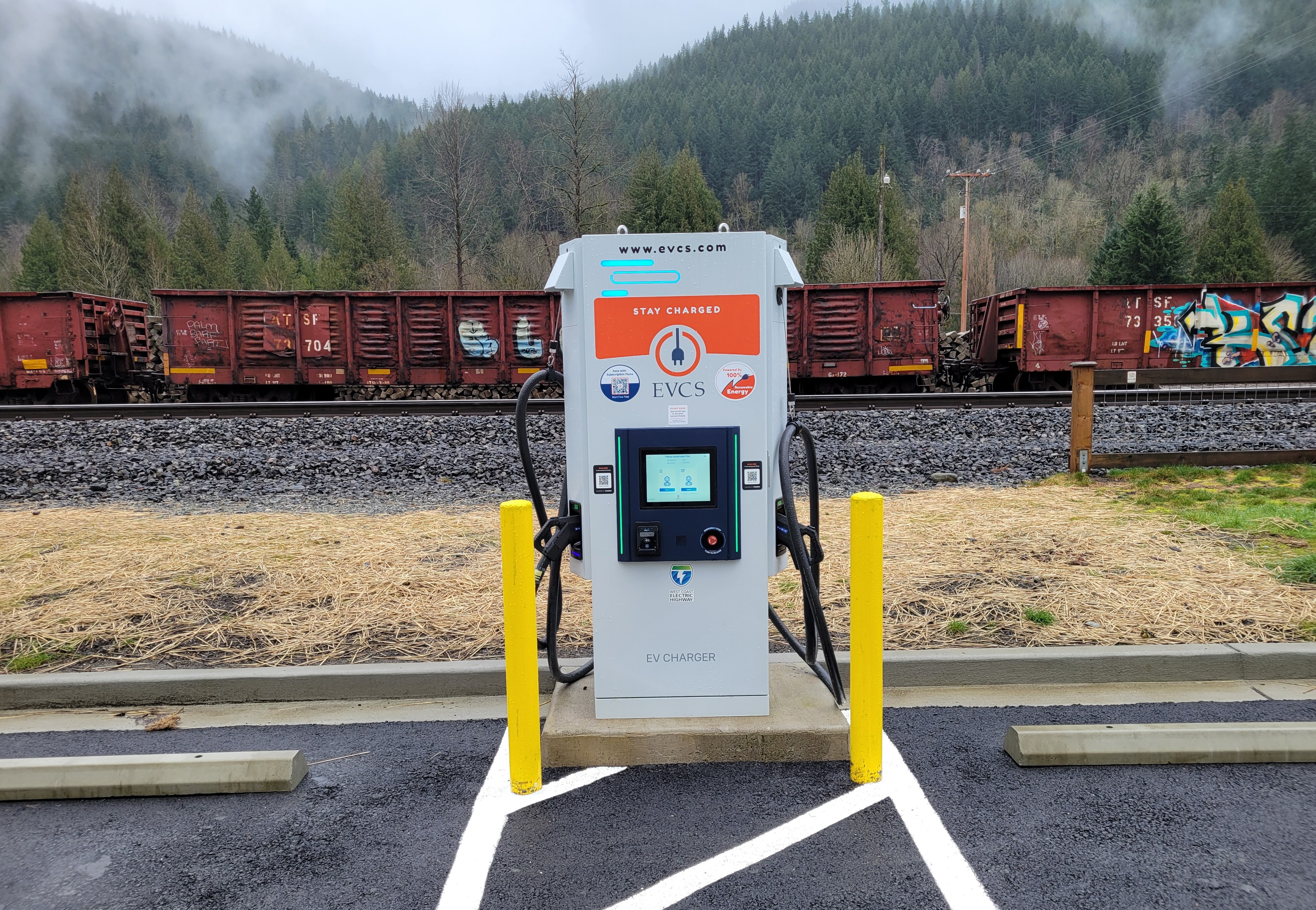 EV charging station at Skykomish City Hall