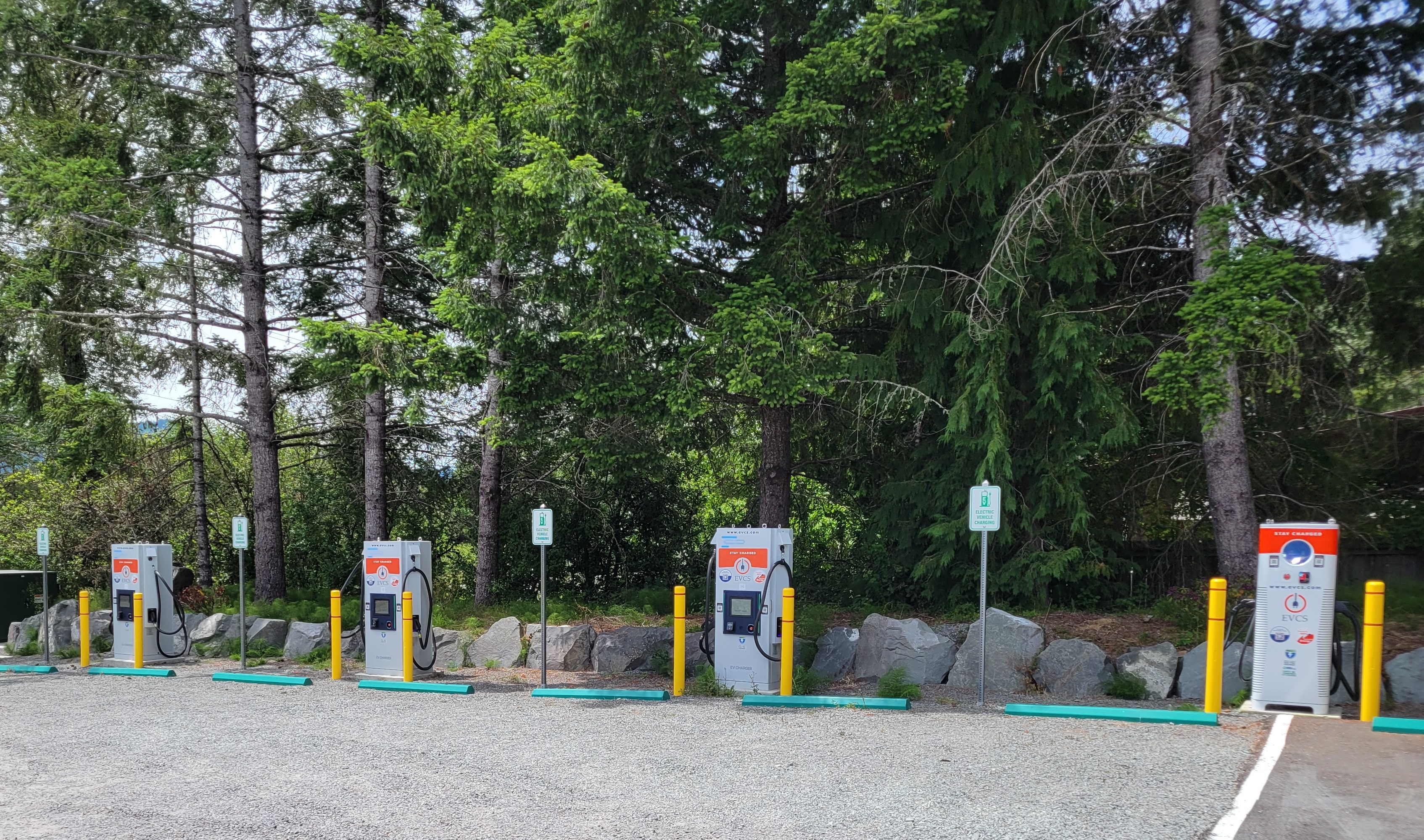 EV charging station at Rainier Basecamp - Ashford