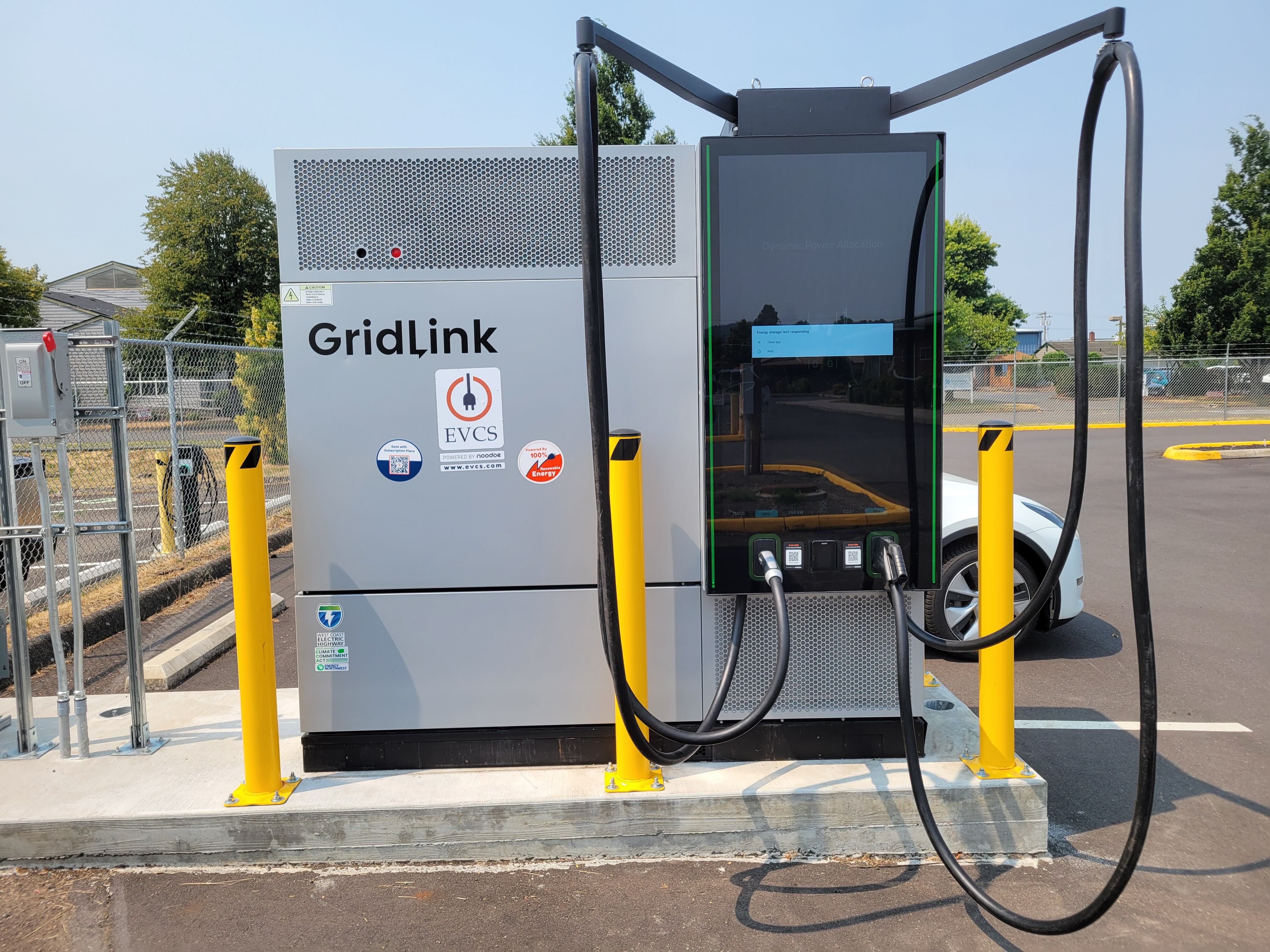 EV charging station at Cowlitz Administration Building