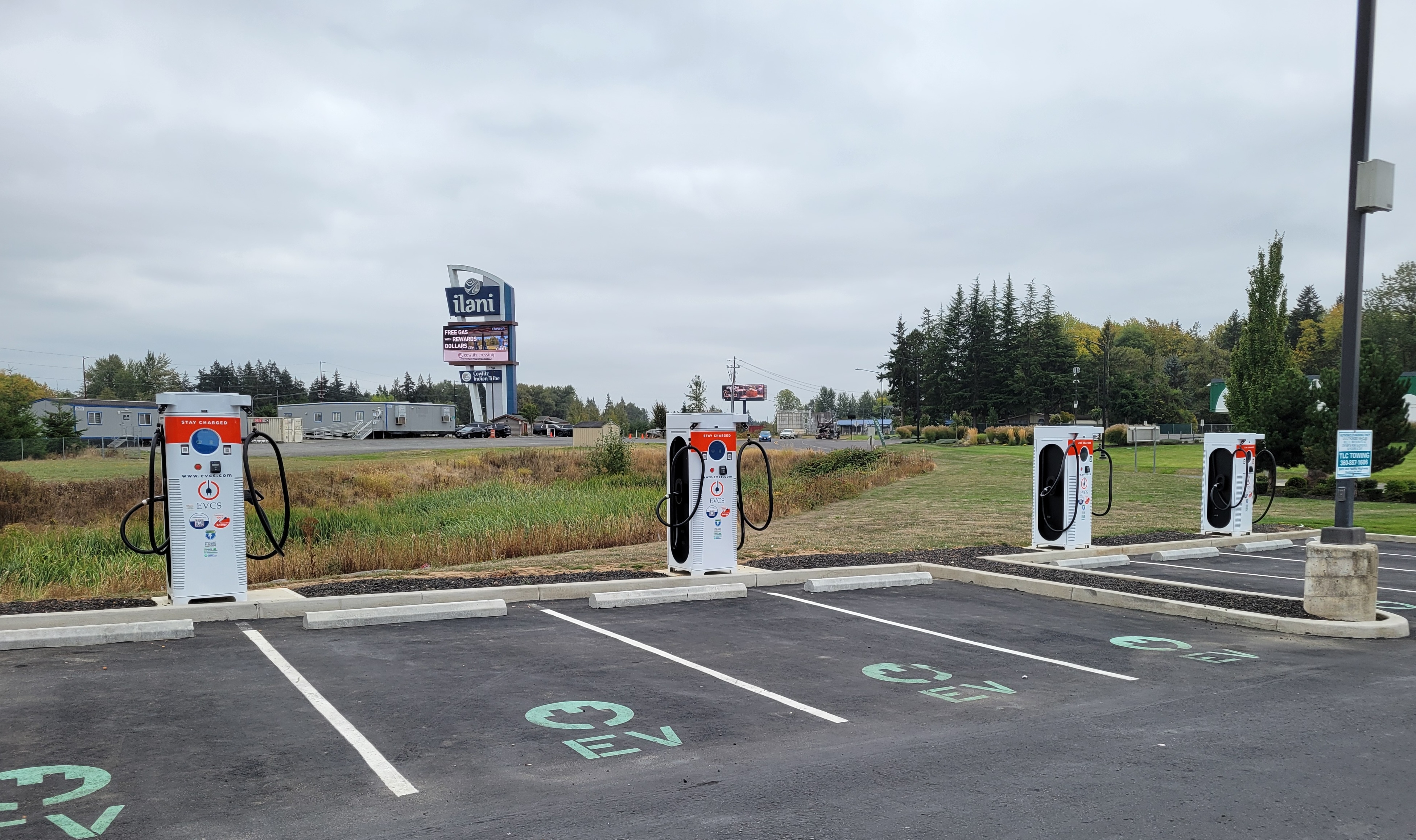 EV charging station at Cowlitz Crossing - Fuel And Convenience Store